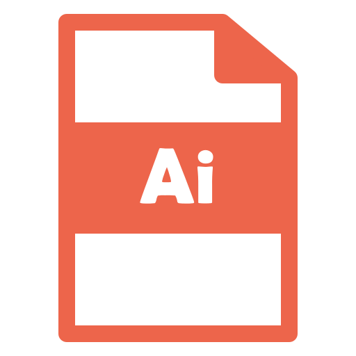 Ai, file, format, document icon
