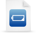 File, document, paper, blue icon