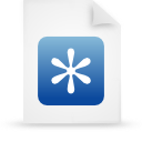 File, paper, document, blue icon