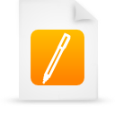 File, document, paper, orange icon