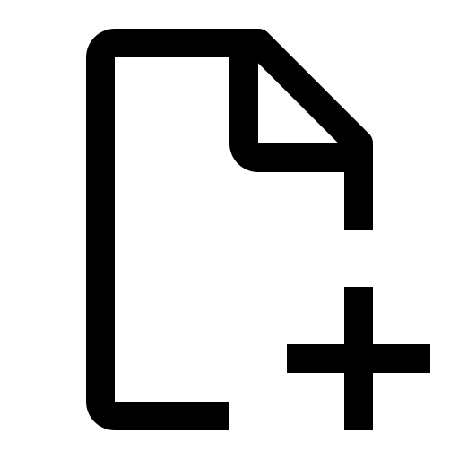 Document, add icon