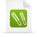 File, document, paper, green icon