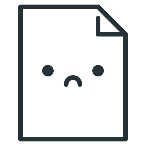 Page, document, emoji, empty, no results, empty page icon