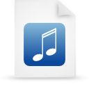 File, document, paper, blue icon