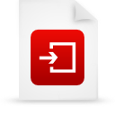 File, document, paper, red icon
