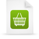 File, document, paper, green icon
