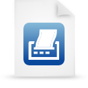 File, document, paper, blue icon