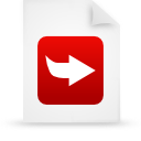 File, document, paper, red icon
