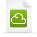 File, document, paper, green icon