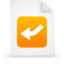 File, document, paper, orange icon