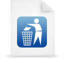 File, document, paper, blue icon