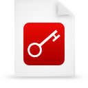 File, document, paper, red icon