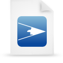 File, document, paper, blue icon