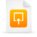 File, document, paper, orange icon