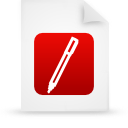 File, document, paper, red icon