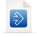 Paper, file, blue, document icon