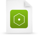 File, document, paper, green icon