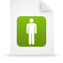 File, document, paper, green icon