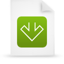 File, document, paper, green icon