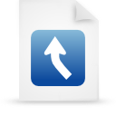 File, document, paper, blue icon