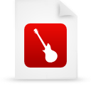 File, document, paper, red icon