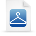 File, document, paper, blue icon