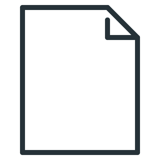 Page, document, my page, empty page icon