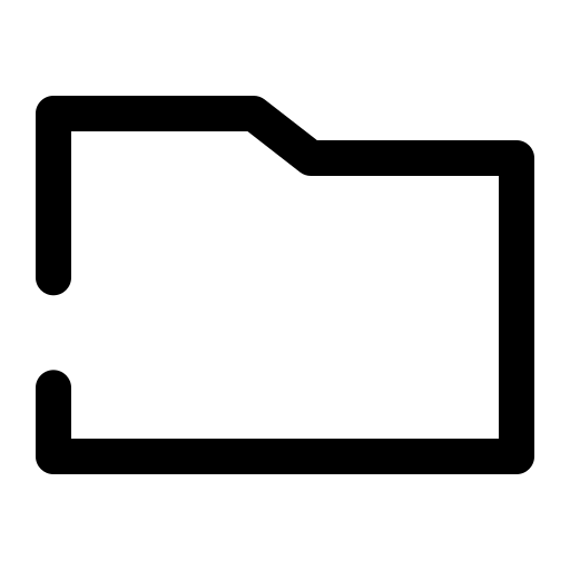 Empty, folder, document, extension icon
