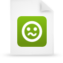 File, document, paper, green icon