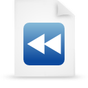 File, document, paper, blue icon