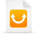 File, document, paper, orange icon