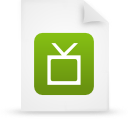 File, document, paper, green icon
