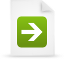 File, document, paper, green icon