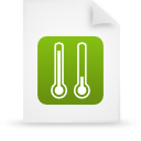 File, document, paper, green icon