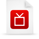 File, document, paper, red icon