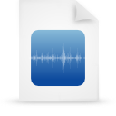 File, document, paper, blue icon