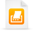 File, document, paper, orange icon