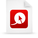 File, document, paper, red icon