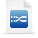 File, document, paper, blue icon