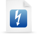 File, document, paper, blue icon