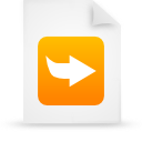 File, document, paper, orange icon