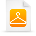 Orange, file, document, paper icon