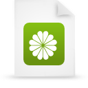 File, document, paper, green icon