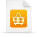 File, document, paper, orange icon
