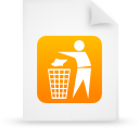 File, document, paper, orange icon