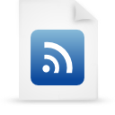 File, document, paper, blue icon