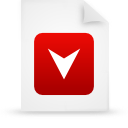 File, document, paper, red icon