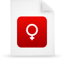 File, document, paper, red icon
