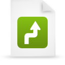 File, document, paper, green icon