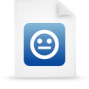 File, document, paper, blue icon